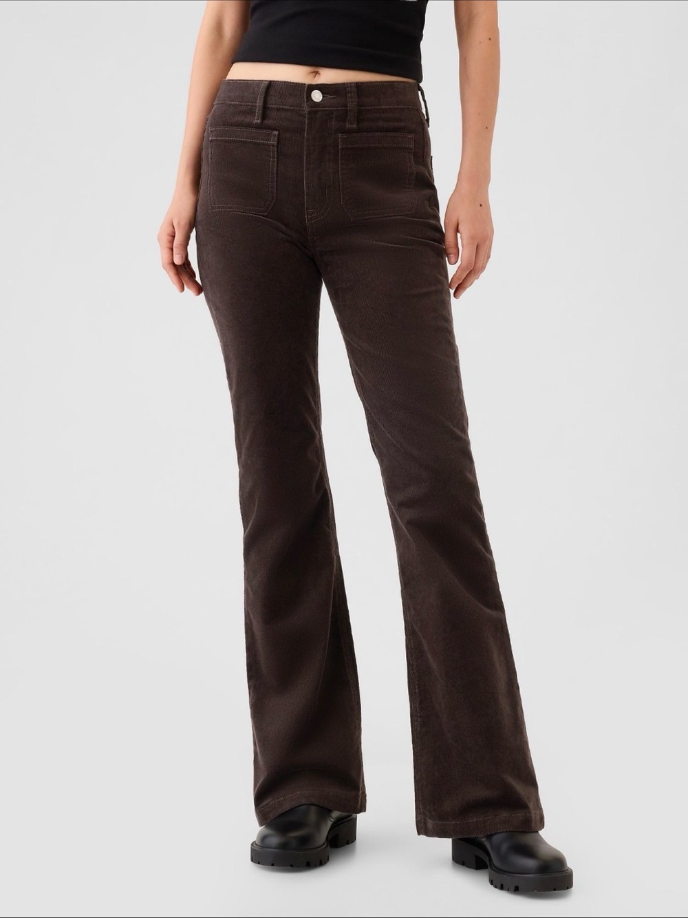 GAP Women's Brown Flared Jeans